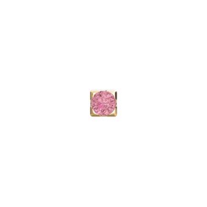 Piercing smykke - PIERCE52 Labret-piercing pink topaz 14kt. guld